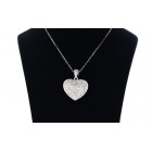 0.93 Cts Diamond Heart Pendant
